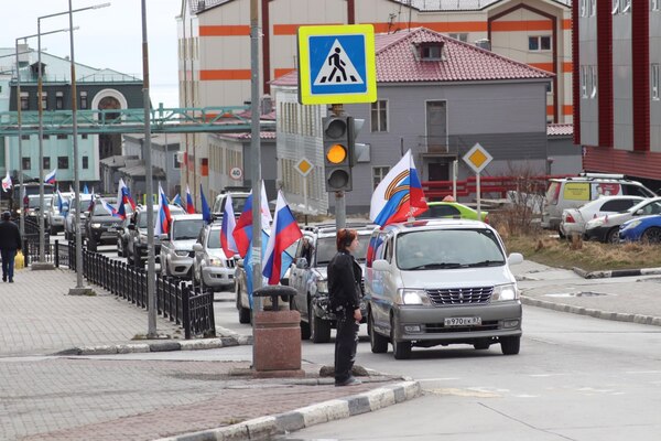 В День России росгвардейцы присоединились к  патриотическим акциям на Чукотке
